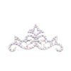 Small Crown Hairpiece - Crystal AB on Silver