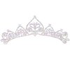 Big Crown Hairpiece - Crystal AB on Silver