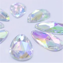 Druppel 10x16mm Crystal AB - Acryl Naaisteen