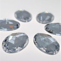 Ovaal 15x21mm Crystal - Acryl Naaisteen