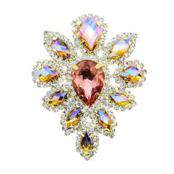 Applique - Light Rose &amp; Light Colored Topaz AB