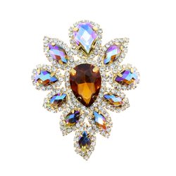 Applique - Smoked Topaz &amp; Topaz AB