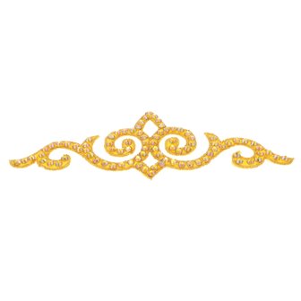 Hairpiece - Citrine AB on Yellow
