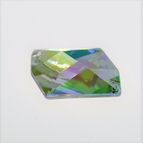 Cosmic 21mm Crystal AB - Acrylic Sew on stone 
