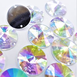 Satelite 18mm Crystal AB - Acryl Naaisteen