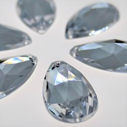 Druppel 12x20mm Crystal - Acryl Naaisteen