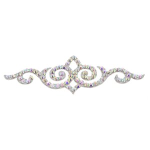 Kroon Haarstukje - Crystal AB op Zilver 