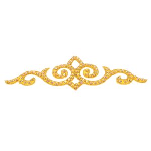 Kroon Haarstukje - Citrine AB op Geel