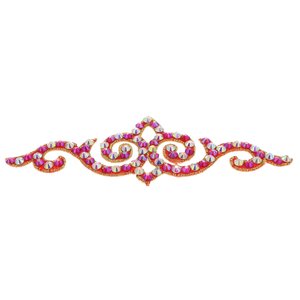 Kroon Haarstukje - Siam AB & Crystal AB op Rood
